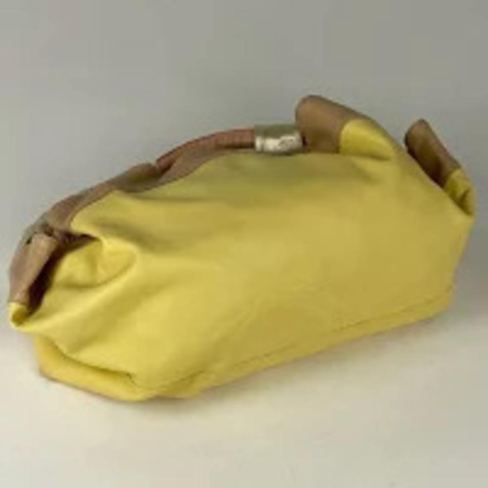 Loewe Anagram Handbag Nappa Aire Beige Leather Yellow Gold